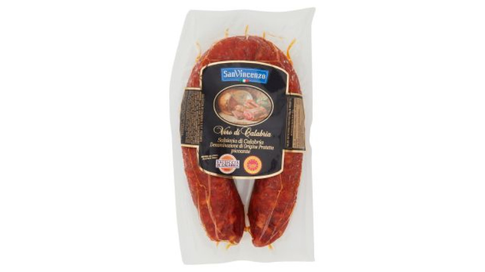 San Vincenzo Salsiccia di Calabria Denominazione di Origine Protetta piccante 300 g