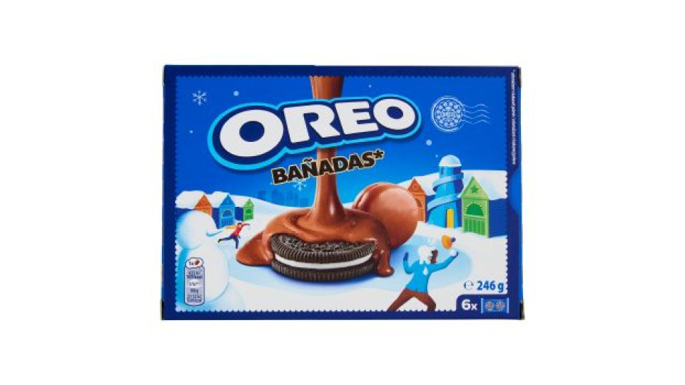 Oreo Bañadas, biscotti con copertura al cioccolato al latte - 246g