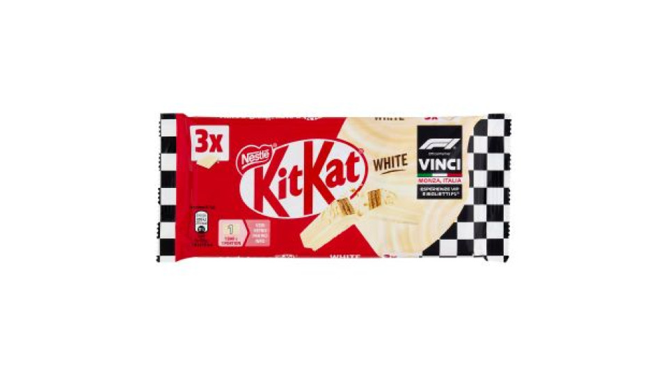 KITKAT White Wafer con copertura Bianca 3 Snack da 41,5g