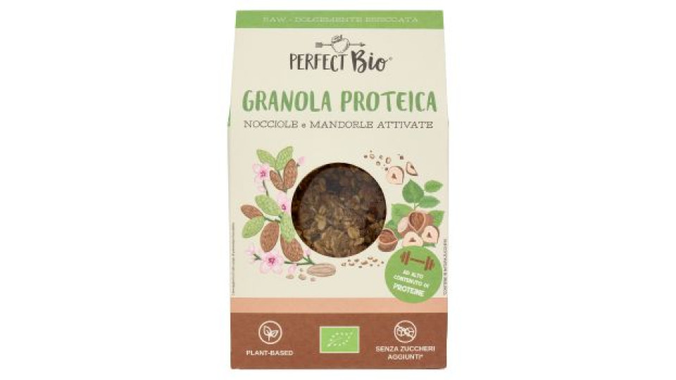 Perfect Bio Granola Bio Proteica Nocciole Mandorle Attivate 250 g