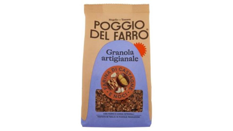Poggio del Farro Granola artigianale Farina di Castagne e Noci 250 g