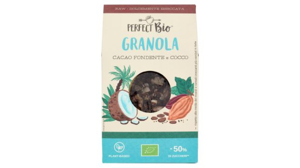 Perfect Bio Granola Cacao Fondente e Cocco 250 g