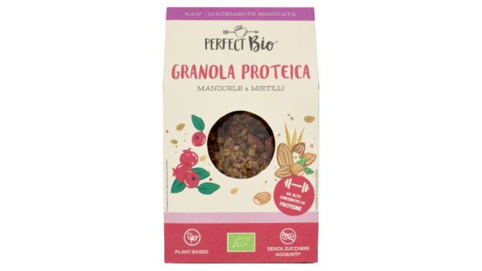 Perfect Bio Granola Bio Proteica Mandorle Mirtillo 250 g
