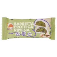 KE Bakery Barretta Proteica Ripiena al cioccolato bianco e ripieno pistacchio 30 g
