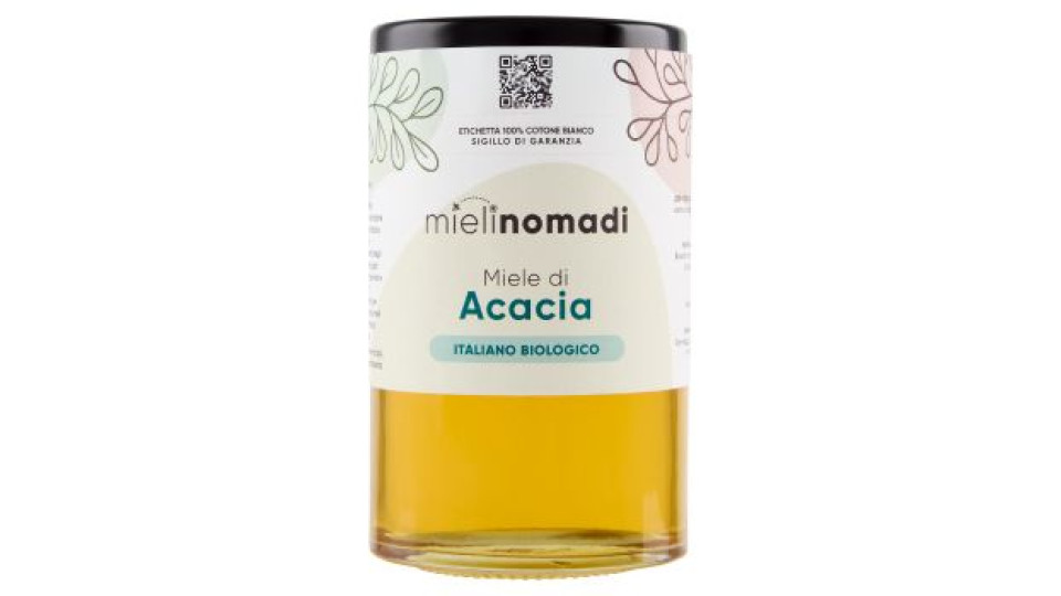 mielinomadi Miele di Acacia Italiano Biologico 250 g