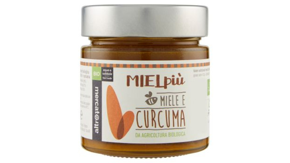 altromercato Bio MielPiù Miele e Curcuma 300 g