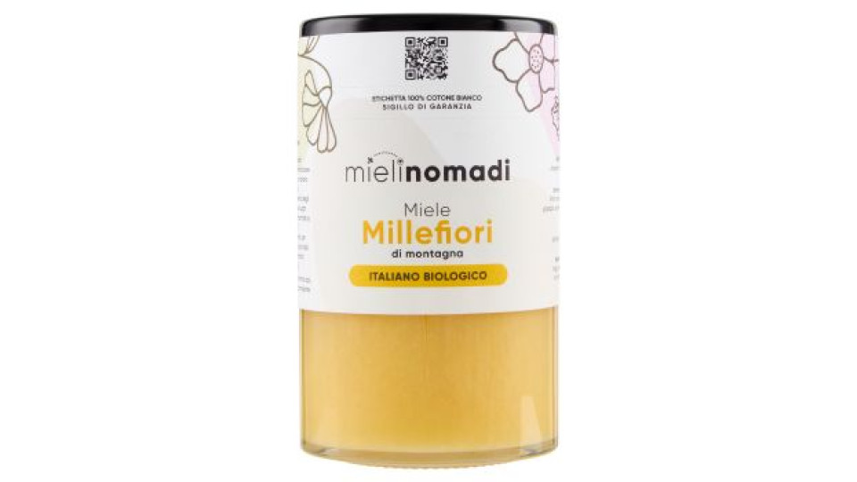 mielinomadi Miele Millefiori di montagna Italiano Biologico 250 g