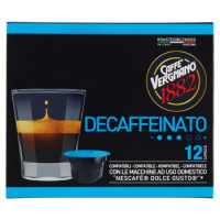 Caffè Vergnano 1882 Decaffeinato Capsule Compatibili "Nescafé Dolce Gusto"* 12 x 7,5 g