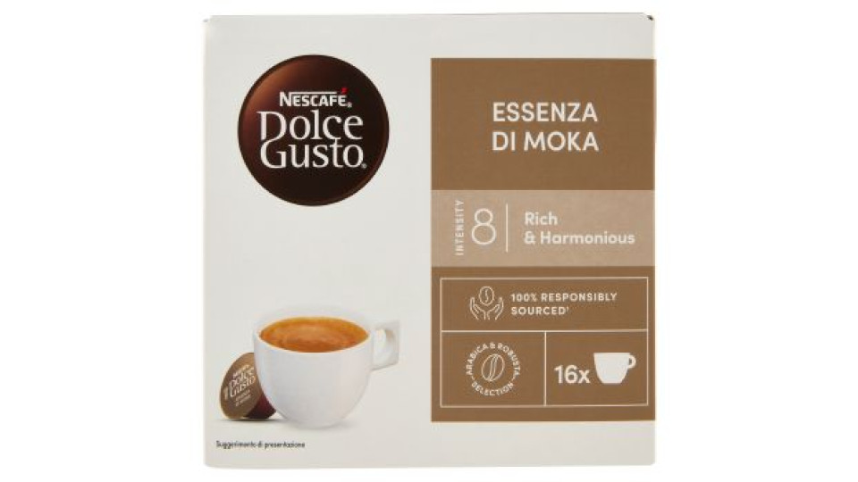 NESCAFÉ DOLCE GUSTO Espresso Essenza di Moka Caffè 16 Capsule 144g
