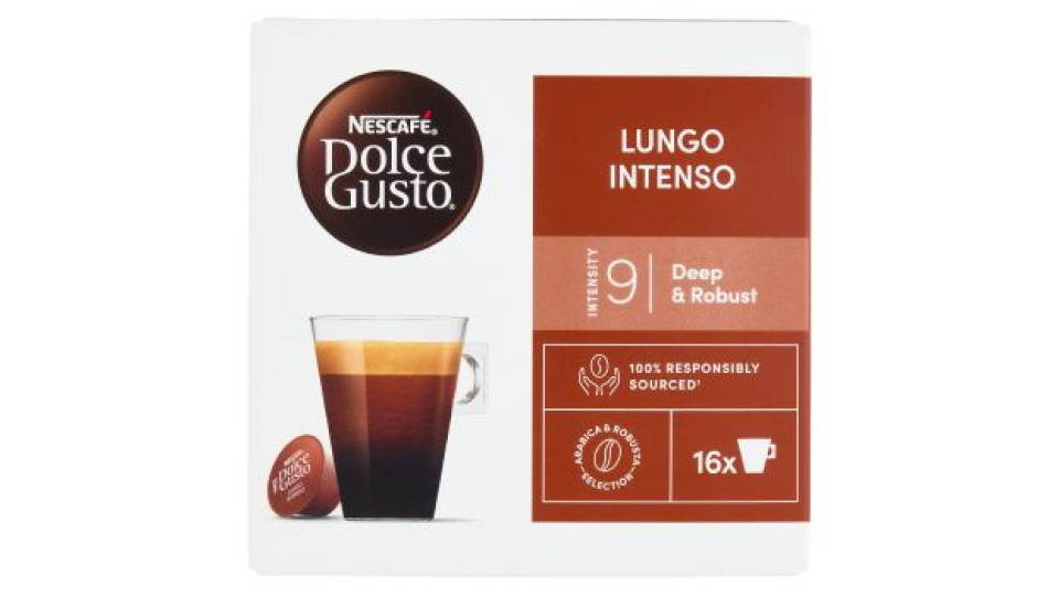 NESCAFÉ DOLCE GUSTO Lungo Intenso Caffè 16 Capsule 144g