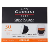 Caffè Corsini Gran Riserva Cremoso 50 Capsule compatibili con macchine Nescafè* Dolce Gusto* 350 g