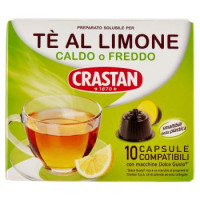 Crastan Preparato Solubile per Tè al Limone Capsule Compatibili con macchine Dolce Gusto 10 x 12 g