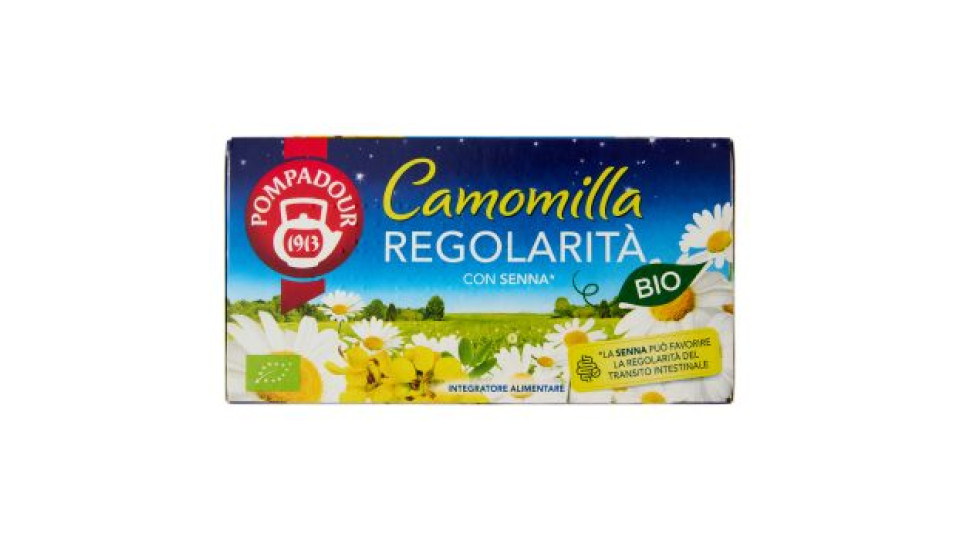 Pompadour Camomilla Regolarità con Senna* Bio 18 x 1,7 g