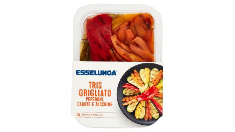 Esselunga Tris grigliato peperoni, carote e zucchine 250 g