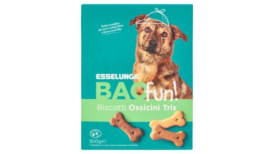 Esselunga Bao fun! Biscotti ossicini tris 500 g