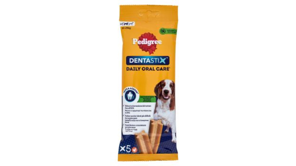 Pedigree Dentastix Snack per igiene orale Cane Medio 5 Pezzi 128 g