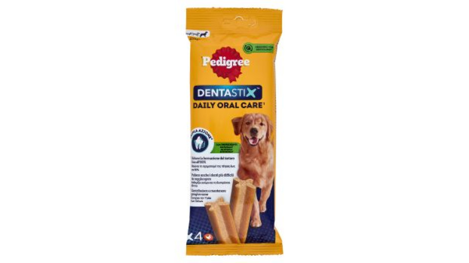 Pedigree Dentastix Snack per igiene orale Cane Grande 4 Pezzi 154 g