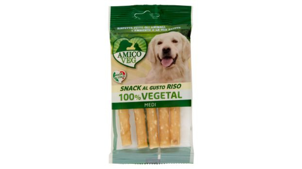 Amico Veg Snack al Gusto Riso 100% Vegetal Medi 80 g
