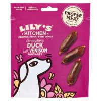 Lily's Kitchen, alimento complementare per cani adulti a partire da 4 mesi di età salsiccia di anatra e cervo 70 g