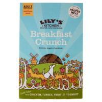 Lily's Kitchen, biscotti da colazione per cani con pollo tacchino frutta e yogurt 800 g