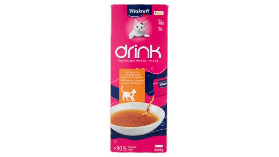 Vitakraft drink pollo + taurina 5 x 30 g