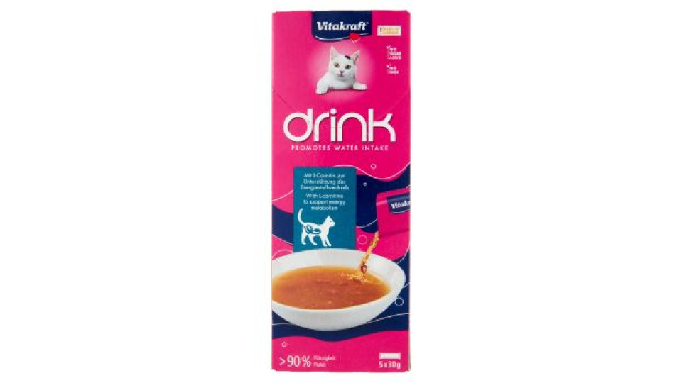 Vitakraft drink salmone + L-Carnitin 5 x 30 g