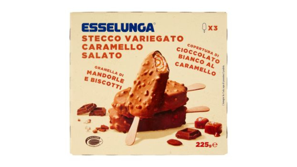 Esselunga Stecco variegato caramello salato 3 x 75 g