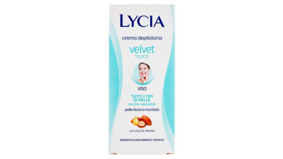 Lycia velvet touch crema depilatoria Viso Tutti i Tipi di Pelle anche sensibili 50 ml