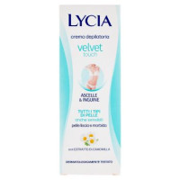 Lycia velvet touch crema depilatoria Ascelle & Inguine Tutti i Tipi di Pelle anche sensibili 100 ml