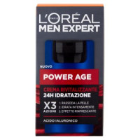 L'Oréal Paris Men Expert Power Age, Crema Rivitalizzante 24H Idratazione con Acido Ialuronico, 50 ml