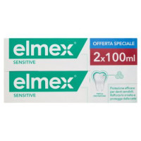 elmex dentifricio Sensitive tripla protezione denti sensibili 2x100 ml