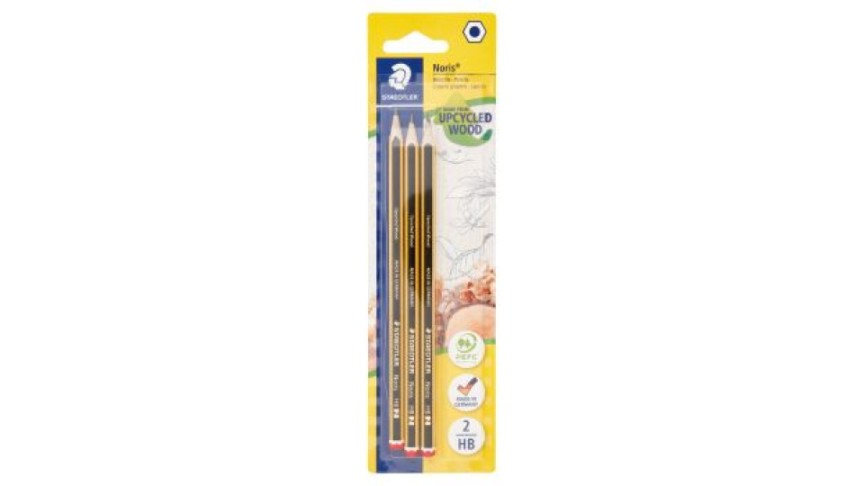 Staedtler Noris Pencils 2 HB 3 pz