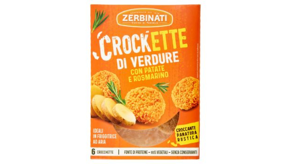 Zerbinati Crockette di Verdure con Patate e Rosmarino 160 g
