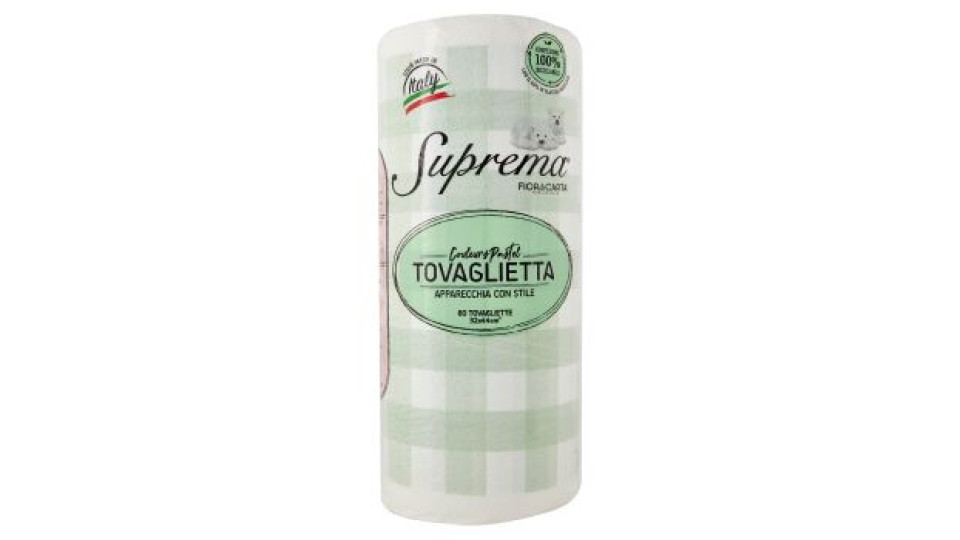Fior di Carta Lifestyle Suprema Tovaglietta Couleurs Pastel Verde 32x44cm* 80 pz