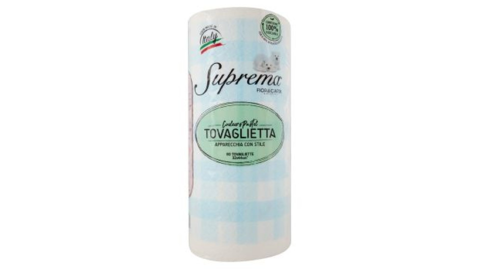 Fior di Carta Lifestyle Suprema Tovaglietta Couleurs Pastel Azzurra 32x44cm* 80 pz