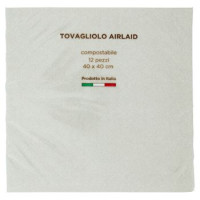 Tovagliolo Airlaid 40 x 40 cm Riflesso Verde 12 pz