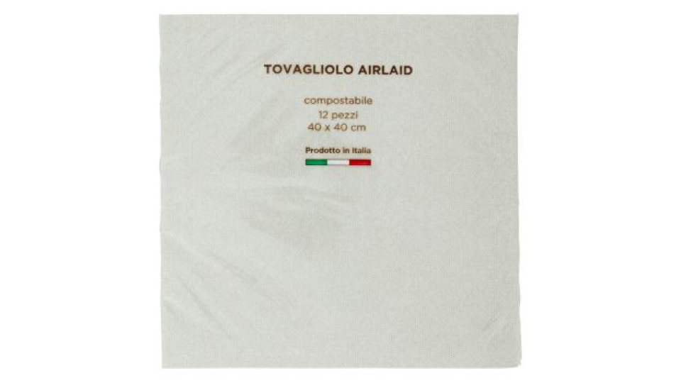 Tovagliolo Airlaid 40 x 40 cm Riflesso Verde 12 pz