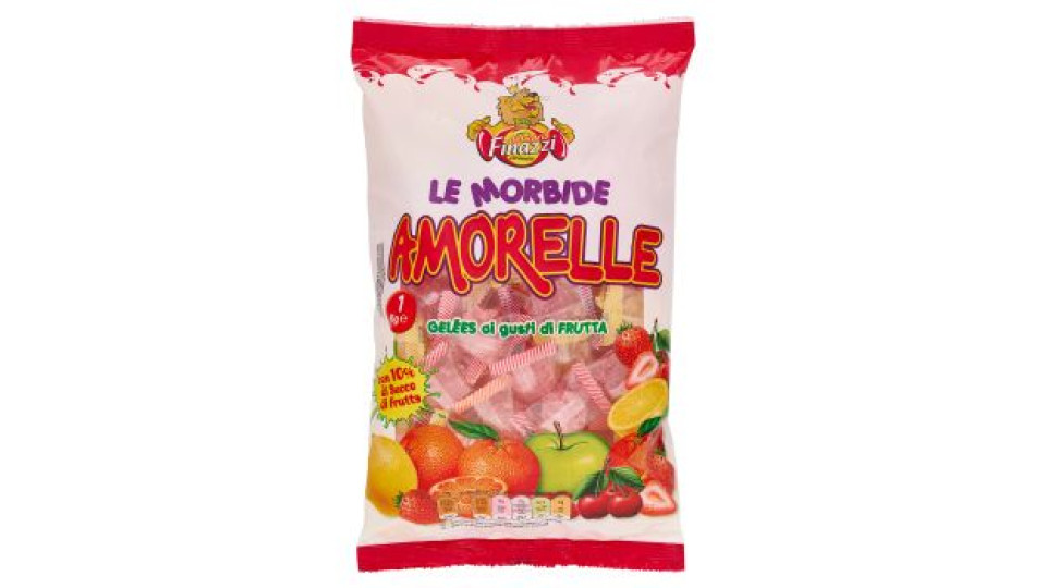 Finazzi dolciaria caramelle le Morbide Amorelle Gelées ai gusti di Frutta 1 kg