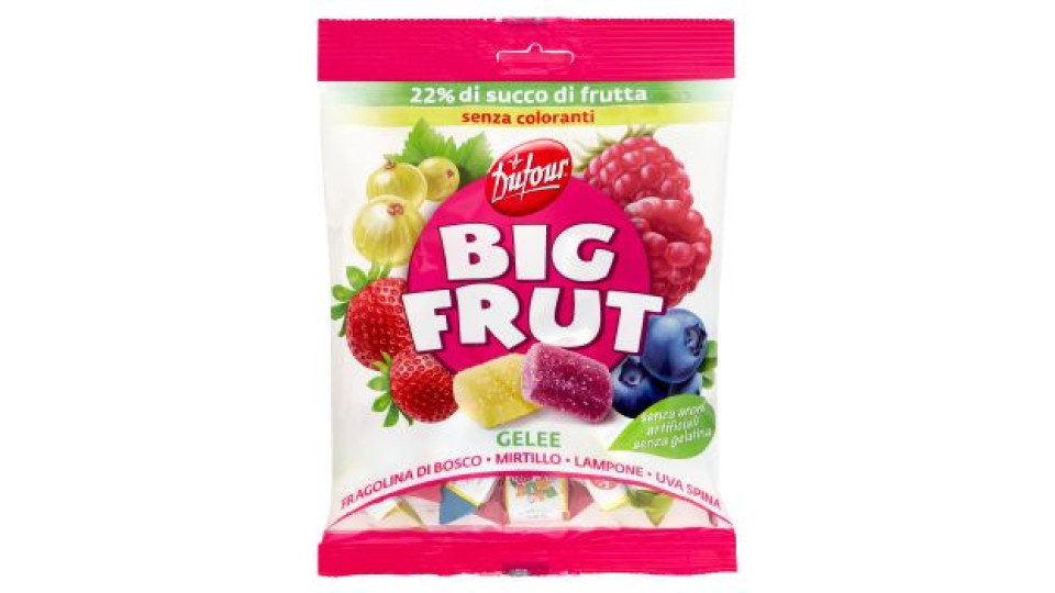 Dufour Big Frut Gelee Fragolina di Bosco - Mirtillo - Lampone - Uva spina 150 g