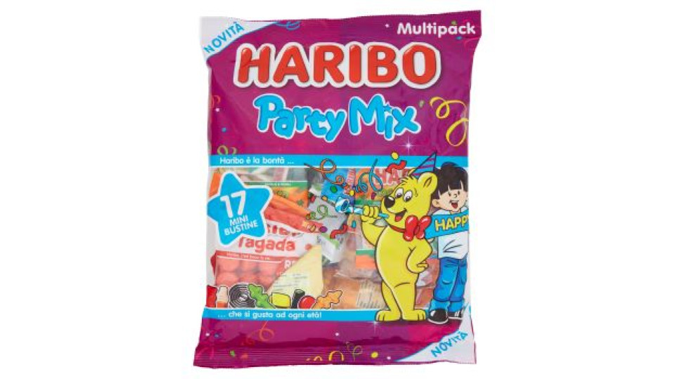 Haribo Party Mix 17 Mini Bustine 740 g