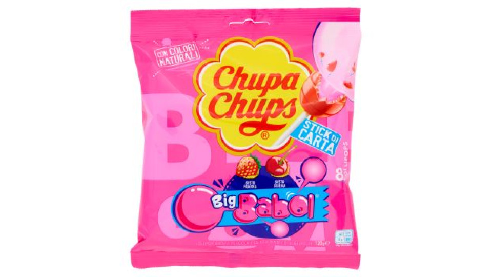 Chupa Chups Big Babol 8 Lollipops 120 g