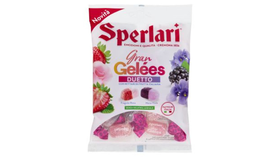 Sperlari Gran Gelées Duetto Fragola-Rosa, Mora-Viola 150 g