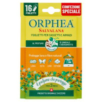 Orphea Salvalana Foglietti per Cassetti e Armadi al Profumo di Sandalo e Bergamotto 12 x 0,65 g
