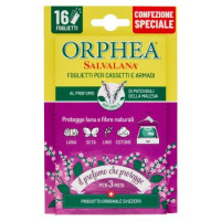 Orphea Salvalana Foglietti per Cassetti e Armadi al Profumo di Patchouli della Malesia 16 x 0,65 g