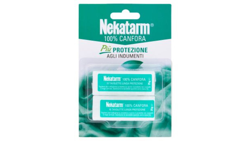Nekatarm 100% Canfora 20 Tavolette Lunga Protezione 50 g