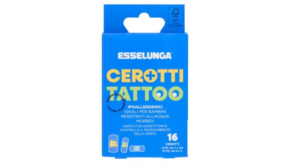 Esselunga Cerotti tattoo 16 pz
