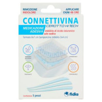 fidia Connettivina Medicazione Adesiva Cerotto Hi Tech formato 6x7 cm 5 pz