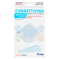 fidia Connettivina Medicazione Adesiva Cerotto Hi Tech formato 8x12 cm 4 pz