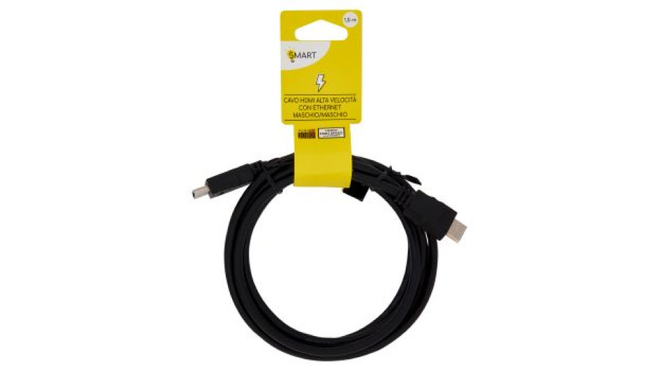 Smart Cavo HDMI alta velocità con ethernet maschio/maschio 1,5 m