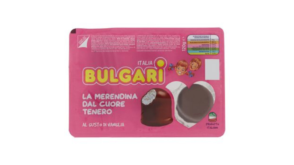 Bulgari la Merendina dal Cuore Tenero al Gusto di Vaniglia 120 g